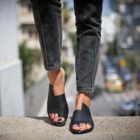 Women's Sandals Orthopedic Sandals Outdoor Slippers Flat Heel Open Toe Casual