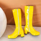 Women's Boots Knee High Boots Mid Calf Boots Block Heel Chunky Heel Round Toe