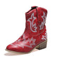 Women's Boots Cowboy Boots Embroidery Chunky Heel Round Toe Casual