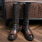 Men's Boots Retro Cowboy Boots Mid-Calf Boots Casual Vintage PU Mid-Calf Boots