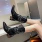 Women's Boots Cowboy Boots Plus Size Mid Calf Boots Embroidery Chunky Heel Round Toe