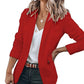 Women's Casual Blazers Open Front Long Sleeve Work Office Jackets Blazer Coat