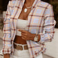 Women's Jacket Casual Jacket Lightweight Zip Up Print Coat Zipper Stand Collar