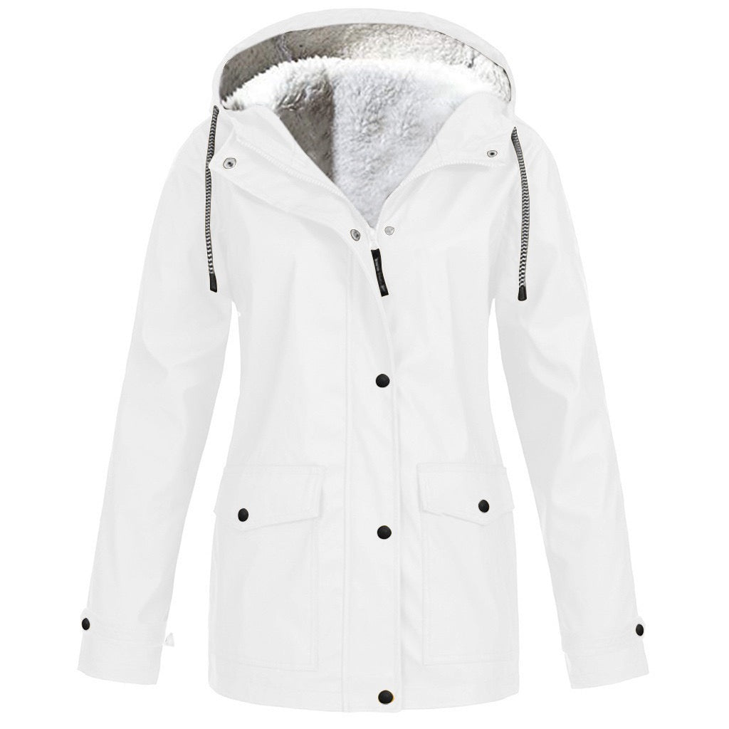 Women's Coat Hoodie Jacket Casual Pocket Sports Polyester Fall Winter Hoodie