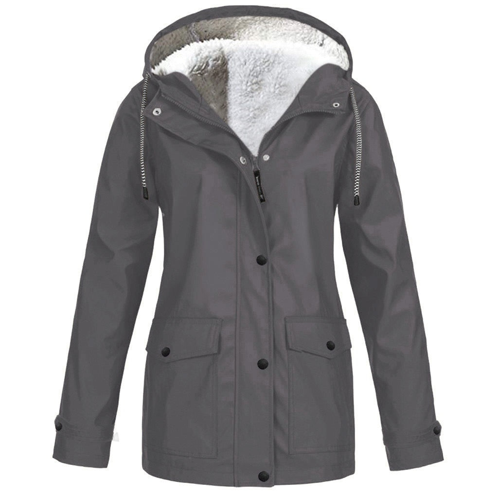 Women's Coat Hoodie Jacket Casual Pocket Sports Polyester Fall Winter Hoodie