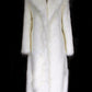 Women's Faux Fur Coat Traditional / Classic Faux Fur Trim Wedding Going out Coat Faux Fur Long White Winter Single Breasted Turndown Loose