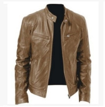 Men's Black/brown Genuine Cowhide Jacket