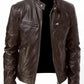Men's Black/brown Genuine Cowhide Jacket