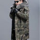 Men's Coat Outdoor Winter Long Coat Windproof Warm Casual Comfortable Jacket Fur Collar Camouflage