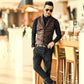 ZIERSO Fashion New Suede Single Breasted Jacket Vest Men's
