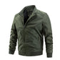 Men's Casual Jacket Fall Winter Regular Coat Stand Collar Windproof Warm Traditional / Vintage Casual Jacket
