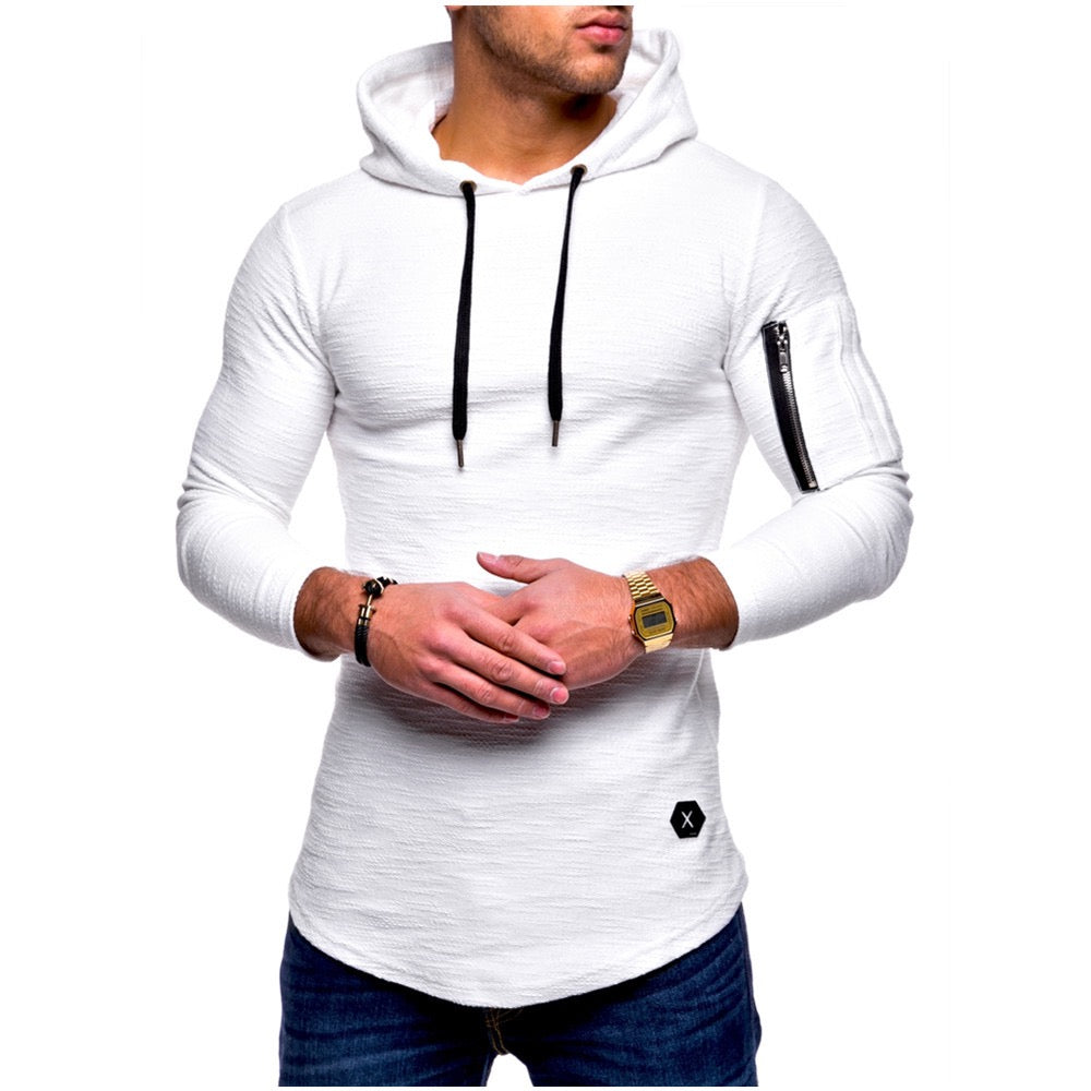 Men's Pullover Hoodie Sweatshirt Hooded Solid Color Pocket Sportswear Hoodies Sweatshirts