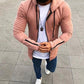 Men's Full Zip Hoodie Jacket Hooded Solid Color Pocket Casual Hoodies Sweatshirts