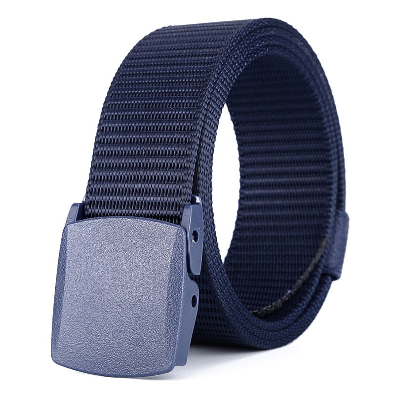 Men's Wide Belt Polyester Knit Stretch Belt Solid Colored 125CM