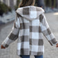 Women's jacket Contemporary Casual Street Style Plush Zipper Vacation Coat Polyester Fall Winter Zipper Hoodie