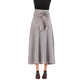 Women's Basic Essential Skirts Street Solid Colored Belt Bow