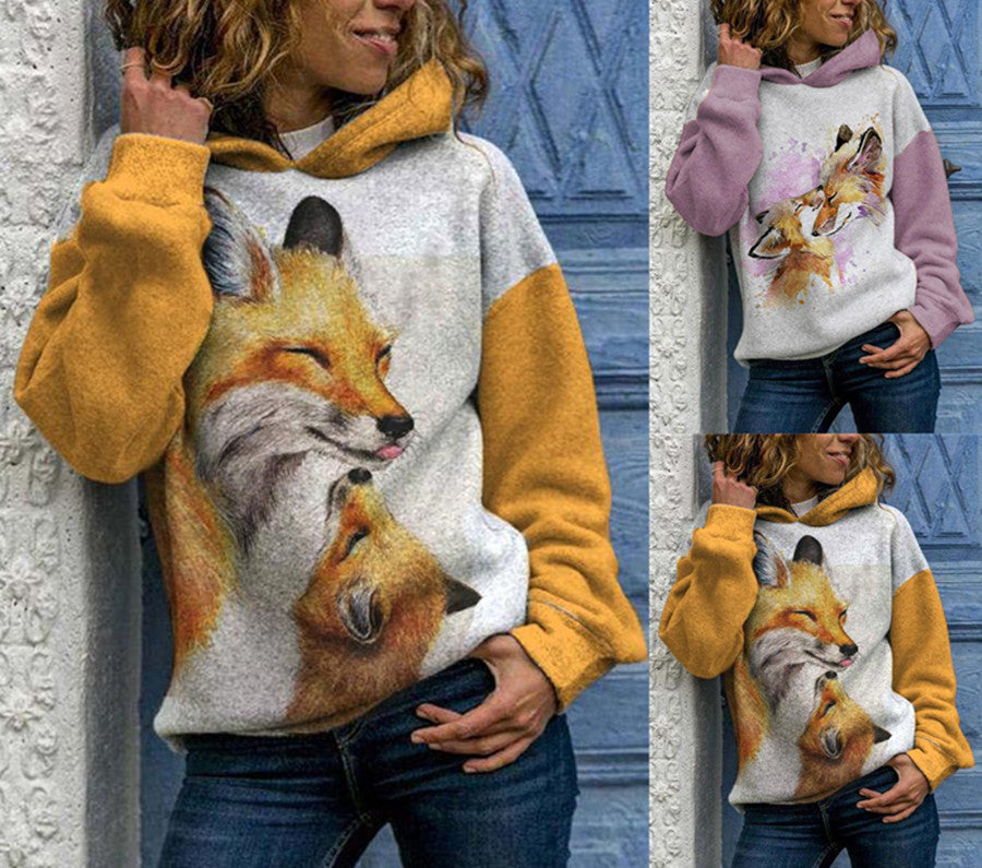 Women's Pullover Hoodie Sweatshirt Dog Print Streetwear Hoodies Sweatshirts