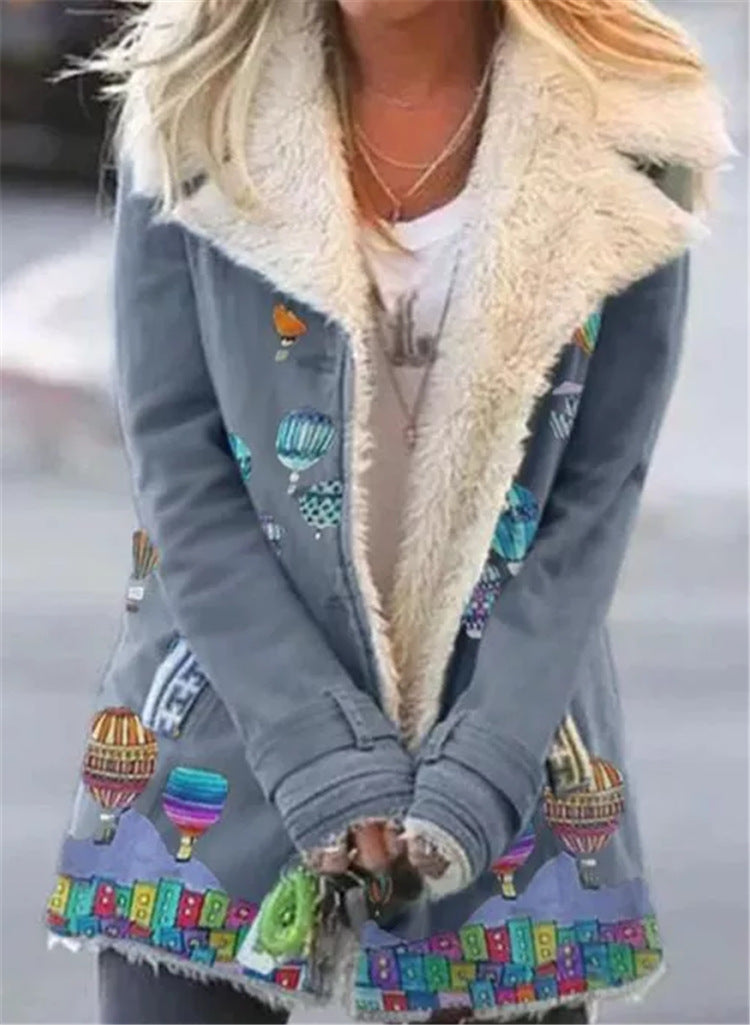 Women's Comfortable Street Style Pocket Fur Collar Park Coat Polyester Regular Fall Winter