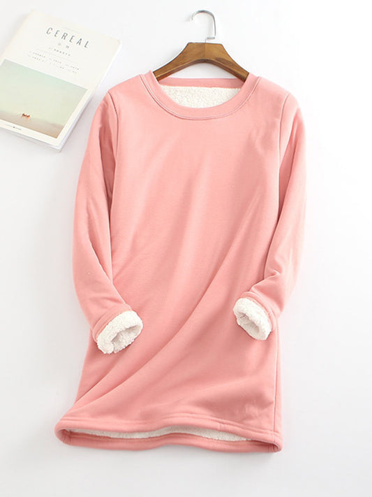 Women's Plus Size Tops T shirt Tee Pullover Sweatshirt Long Sleeve Boat Neck Basic Casual Fall Winter