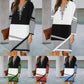 Women's A Line Dress Knee Length 3/4 Length Sleeve Print Patchwork Fall Winter V Neck
