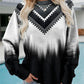 Women's Sweatshirt Geometric Print Casual 3D Print Cotton Casual Hoodies Sweatshirts Loose Fit