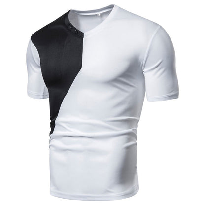 Men's T shirt Crew Neck Short Sleeve Street Casual Tops Fashion Classic Comfortable