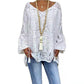 Women's Plus Size Tops Blouse Floral Embroidered Long Sleeve V Neck Casual Daily Vacation