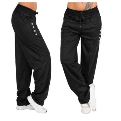 Women's Plus Size Pants Solid Color Sporty Casual Casual Daily Natural Full Length Fall Spring