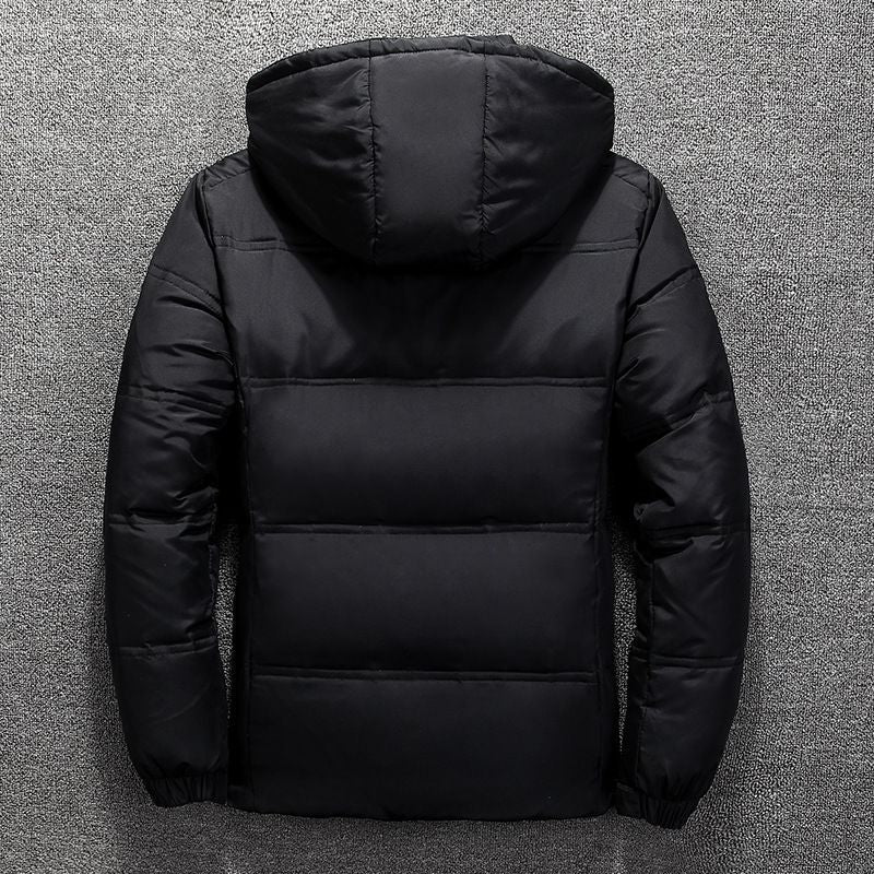 Men's Hoodies Jacket Winter Thick Warm Padded Quilted Jacket Fashion Outdoor Outwear Overcoat Ski Jacket Thermal Windproof