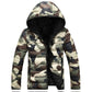 Men's Sports Puffer Down Jacket Reversible Jacket Hooded Jacket Outdoor Thermal Warm Windproof Fleece